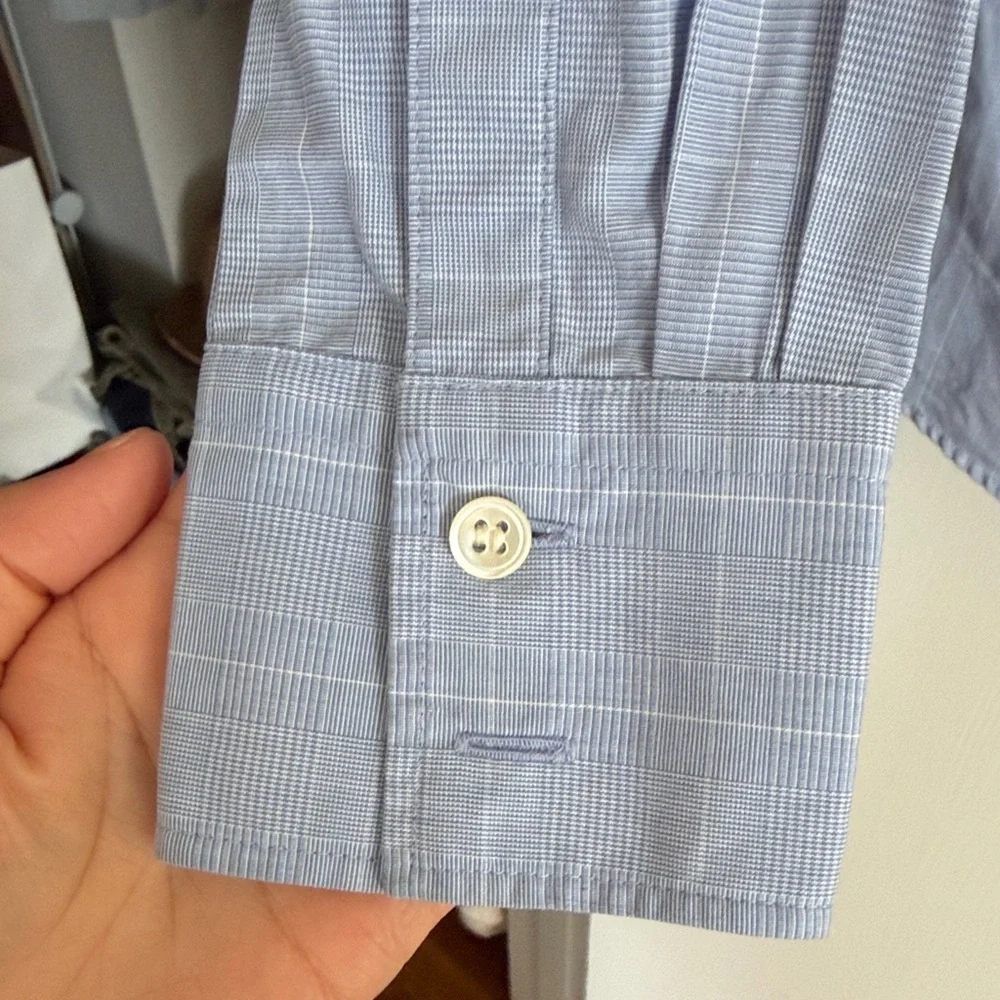 J. Crew Light Blue Men's Button-Up Dress Shirt